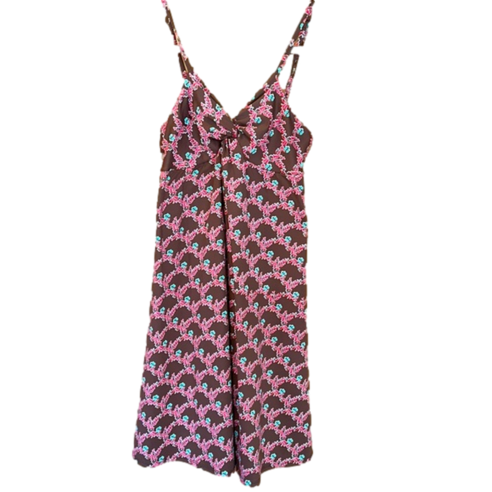 Pualani Hawaii Beach Dress with Knot Front Size Large NWOT
